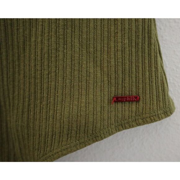 n:philanthropy Women's Sz S Green Ribbed Short Sleeve Thong Bodysuit $108 - Picture 4 of 10